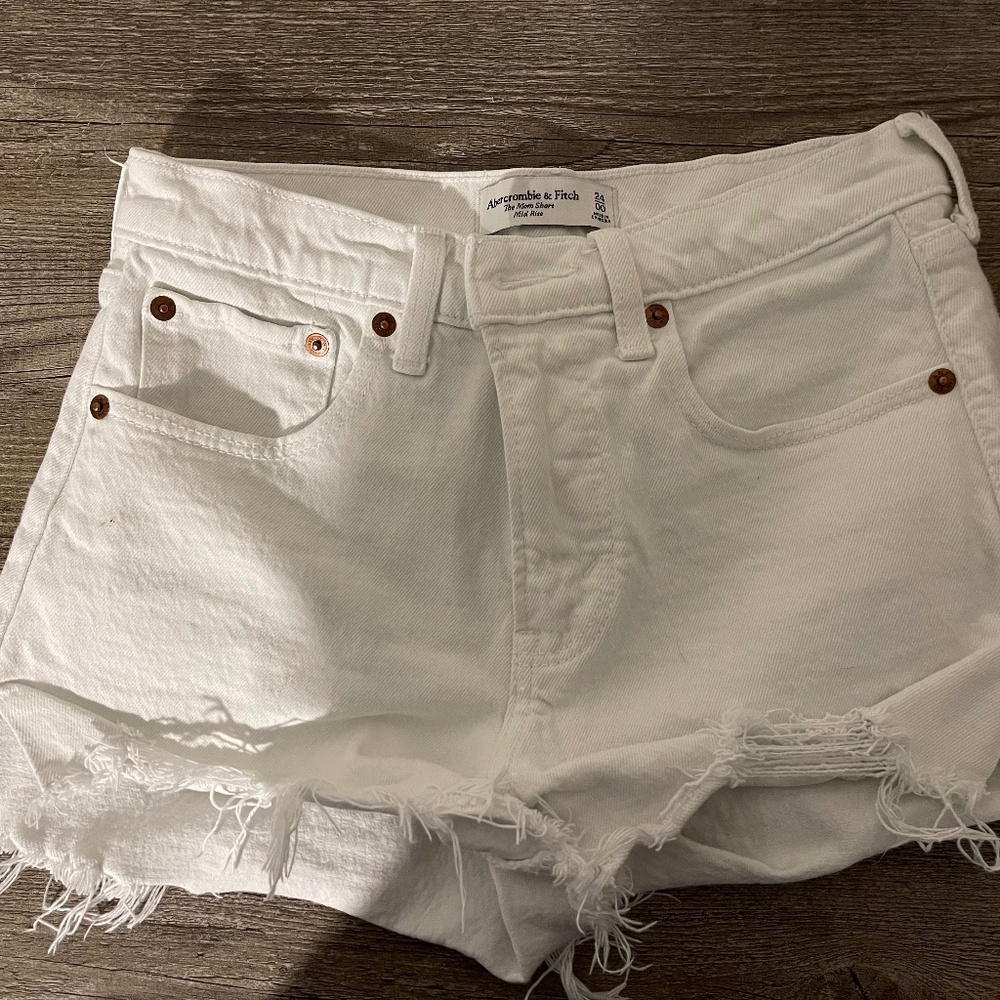 Abercrombie white shorts